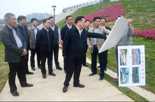 上饒市人大副主任、鄱陽(yáng)縣縣委書記張禎祥蒞臨新昌南湖西河濕地公園項(xiàng)目
